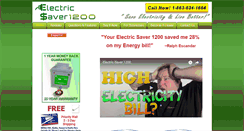 Desktop Screenshot of electricsaver1200.com